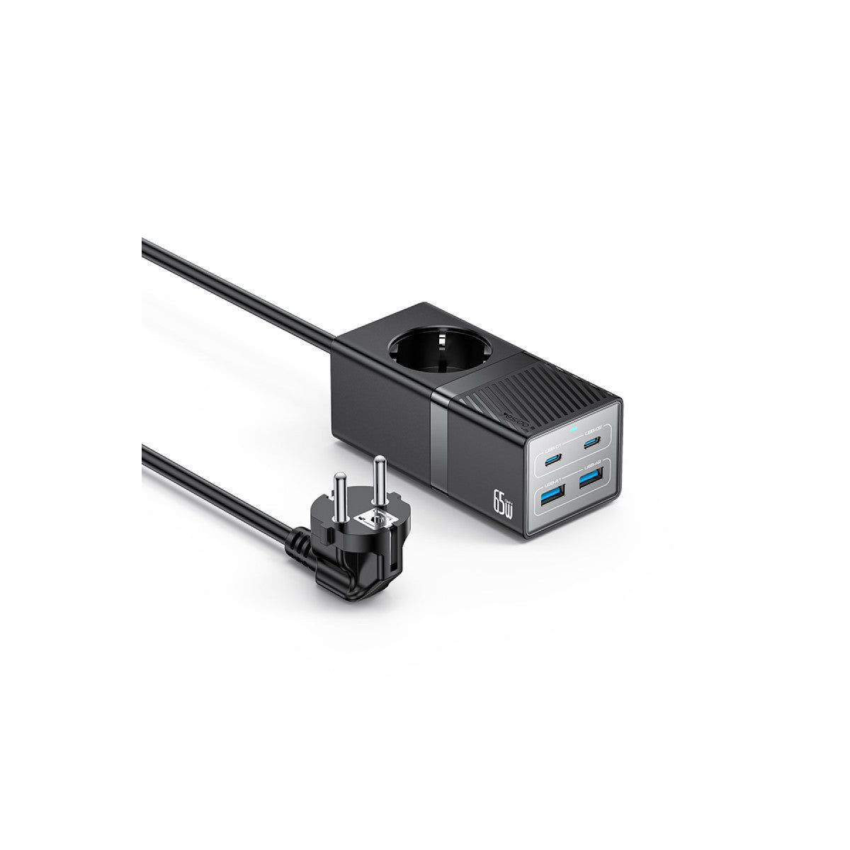 Yesido MC36 2500W 1.5M Ekstra 2 Adet 18W USB ve 2 Adet 45W Type-C Çıkışlı Priz Uzatıcı